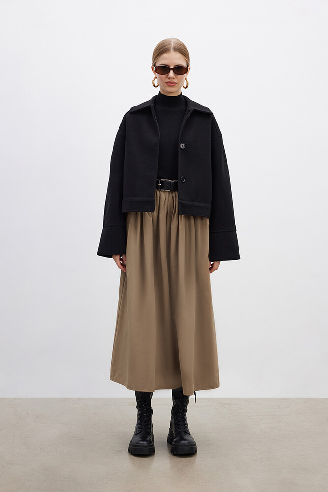 BE BLUE - SİYAH KISA KAŞE CEKET