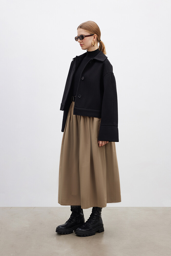 BE BLUE - SİYAH KISA KAŞE CEKET