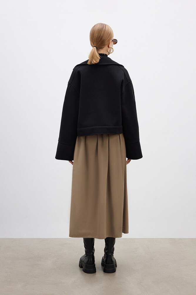 BE BLUE - SİYAH KISA KAŞE CEKET