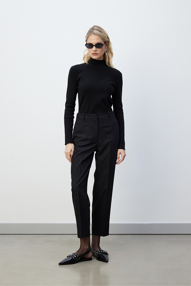 BE BLUE - SİYAH KLASİK KESİM PANTOLON