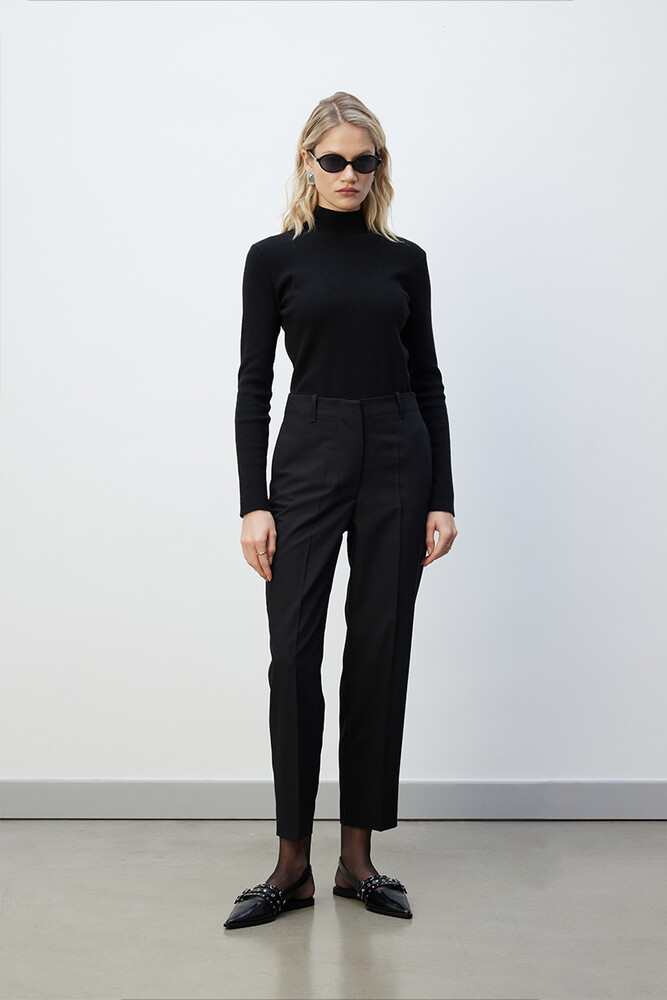 BE BLUE - SİYAH KLASİK KESİM PANTOLON