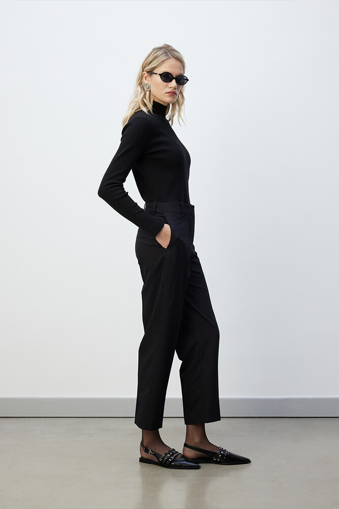 BE BLUE - SİYAH KLASİK KESİM PANTOLON