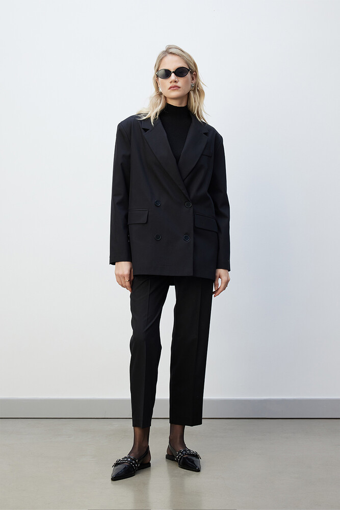 BE BLUE - SİYAH KRUVAZE BLAZER (1)