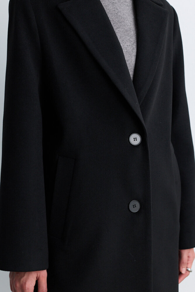 BE BLUE - SİYAH UZUN TIMELESS KABAN