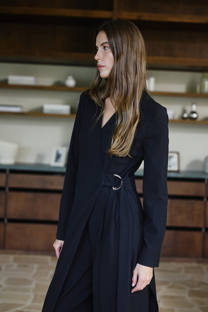 BE BLUE - SİYAH KRUVAZE TULUM