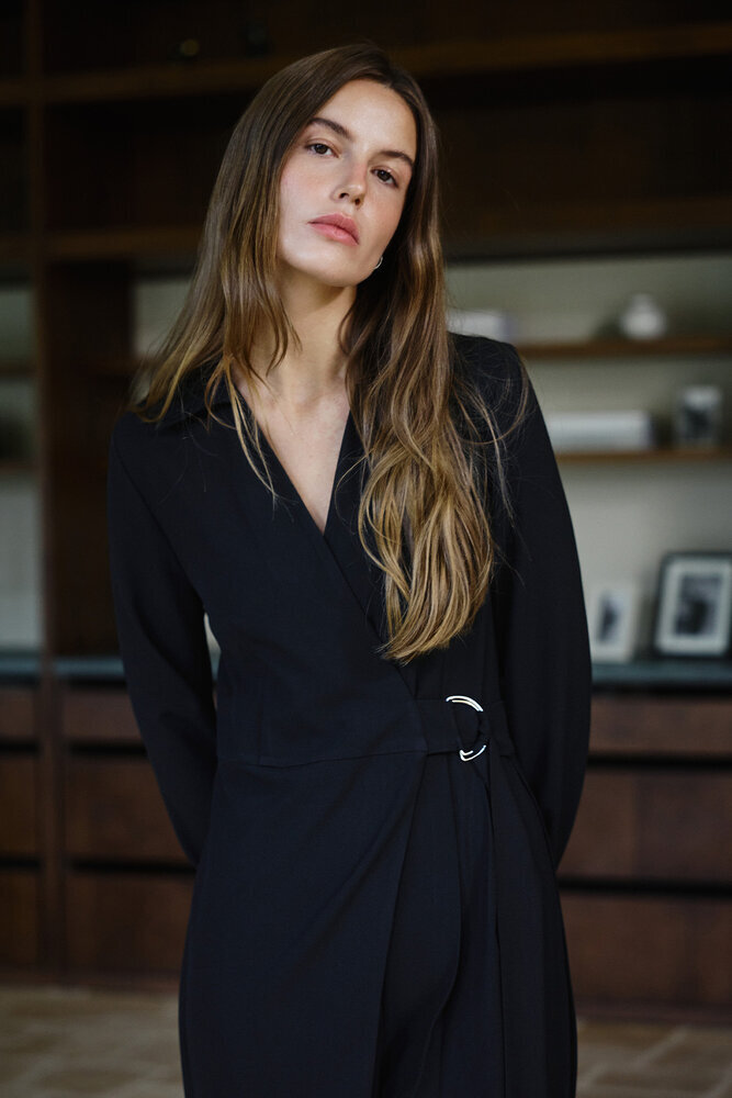 BE BLUE - SİYAH KRUVAZE TULUM