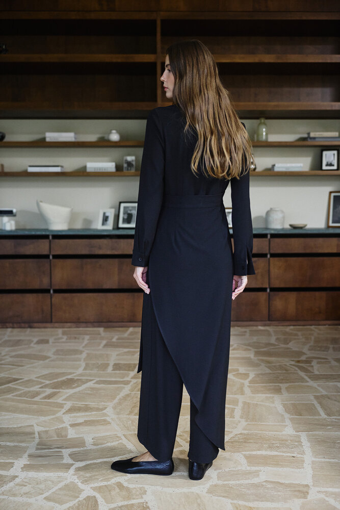 BE BLUE - SİYAH KRUVAZE TULUM