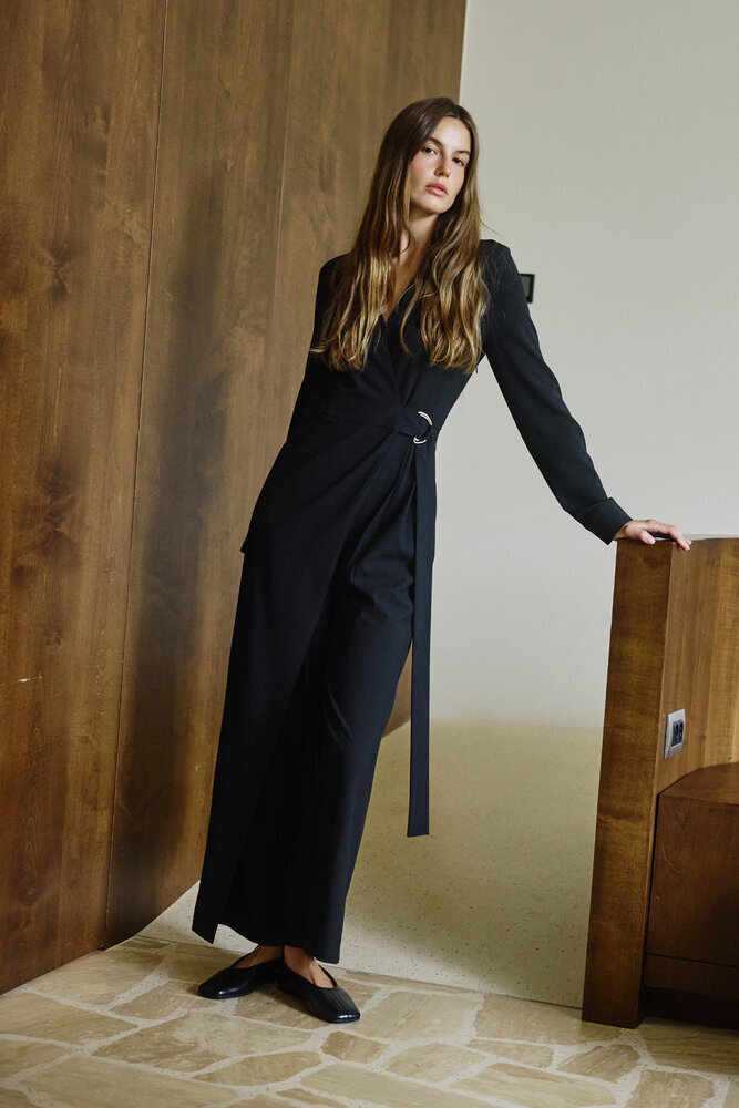 BE BLUE - SİYAH KRUVAZE TULUM