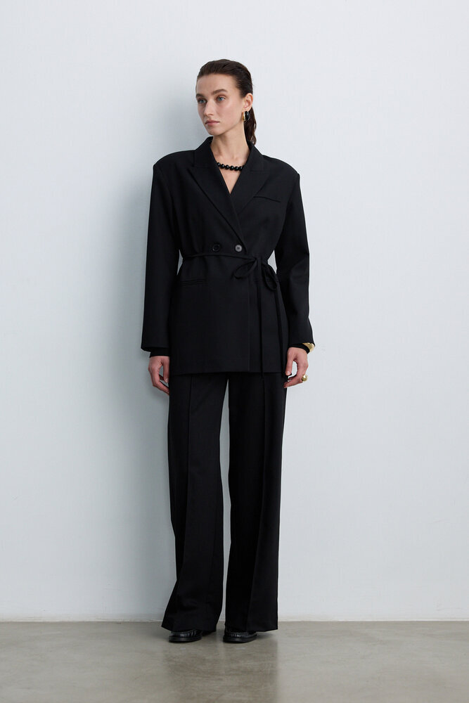 BE BLUE - SİYAH KUŞAKLI BLAZER