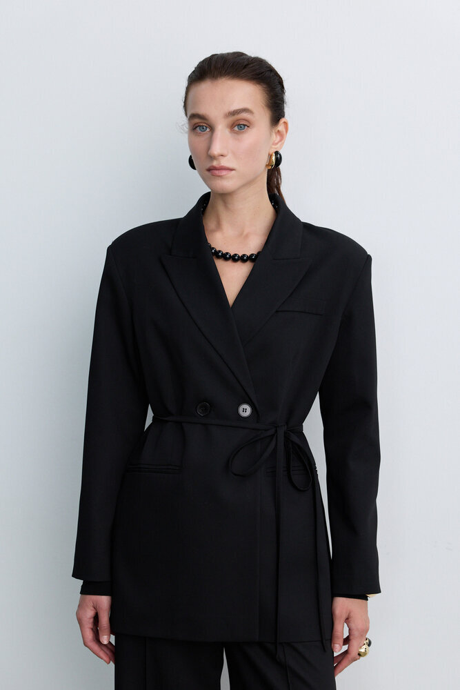 BE BLUE - SİYAH KUŞAKLI BLAZER