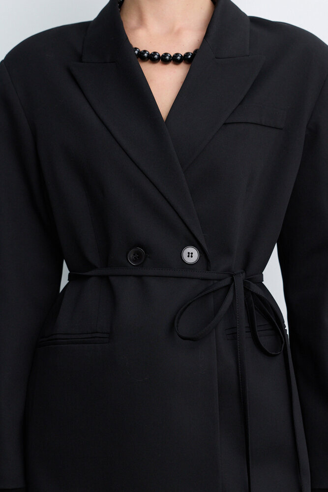 BE BLUE - SİYAH KUŞAKLI BLAZER