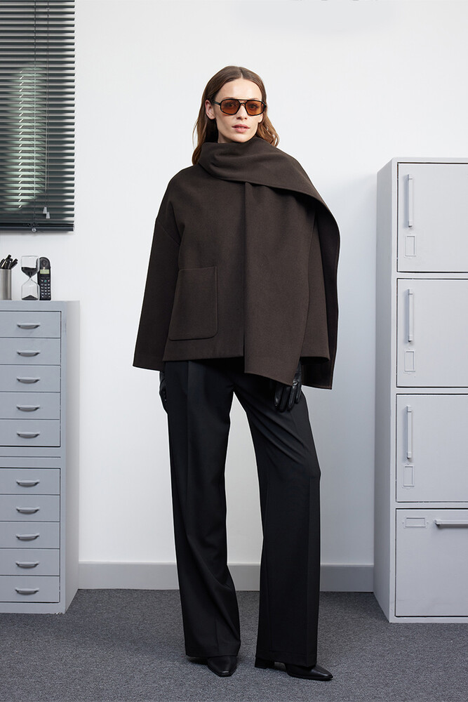 BE BLUE - SİYAH PENSLİ PALAZZO PANTOLON