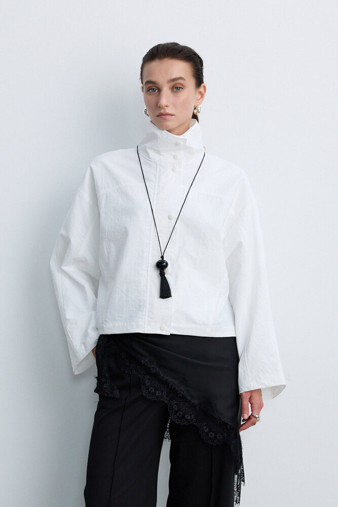 BE BLUE - SİYAH SATEN DANTEL DETAYLI ŞAL