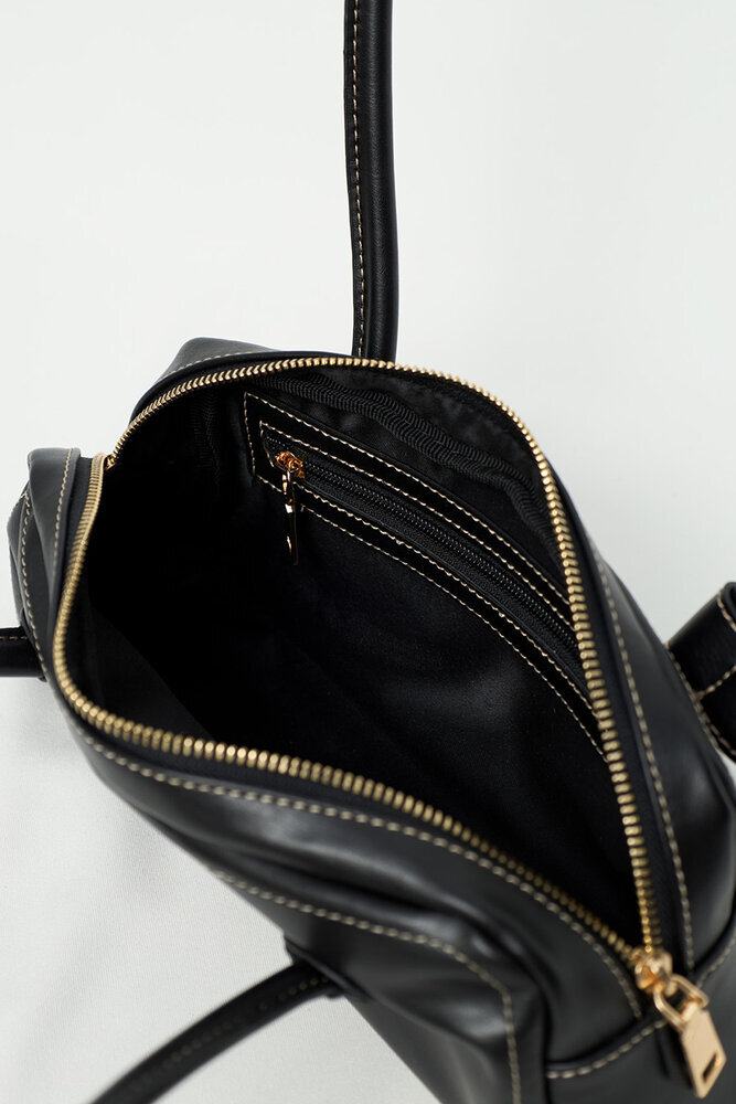 BE BLUE - SİYAH SOFT BAGET ÇANTA