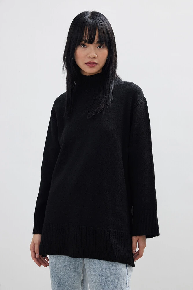 BE BLUE - SİYAH SOFT KAZAK