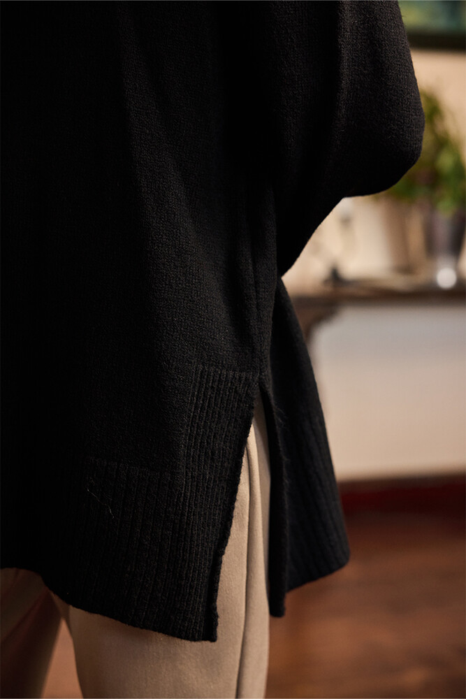 BE BLUE - SİYAH SOFT KAZAK