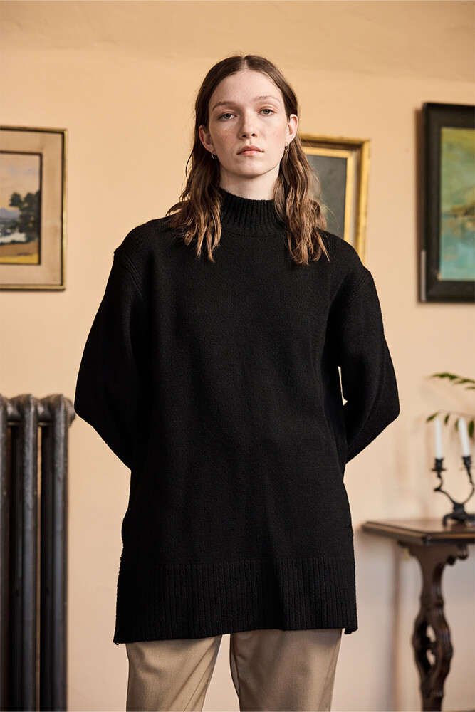 BE BLUE - SİYAH SOFT KAZAK