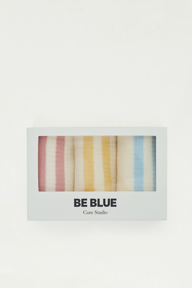 BE BLUE - SOFT ÇİZGİLİ ÇORAP SETİ