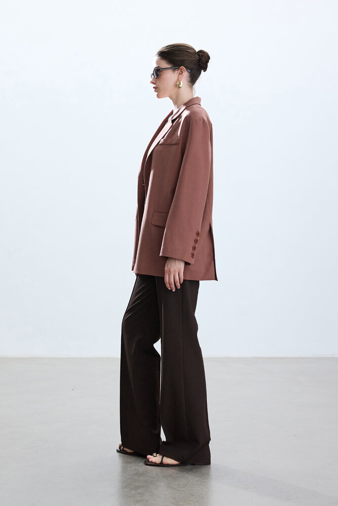 BE BLUE - SOĞAN KABUĞU YIRTMAÇLI BLAZER