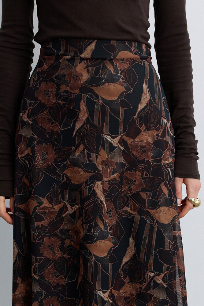 BE BLUE - TARÇIN FLORAL DESENLİ TÜL ETEK