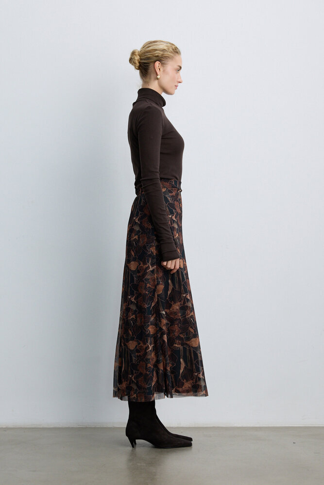 BE BLUE - TARÇIN FLORAL DESENLİ TÜL ETEK