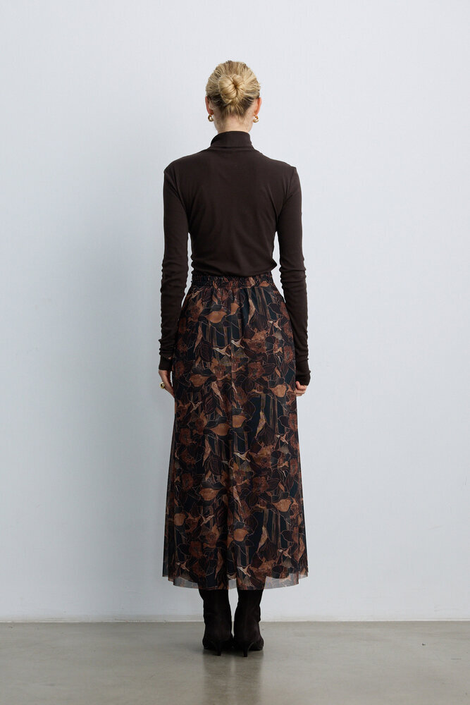 BE BLUE - TARÇIN FLORAL DESENLİ TÜL ETEK