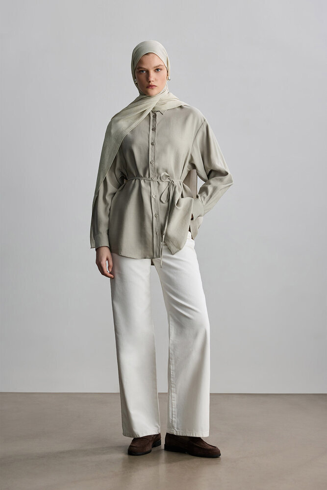 BE BLUE - TAŞ ROSE MAT JAKARLI ŞAL