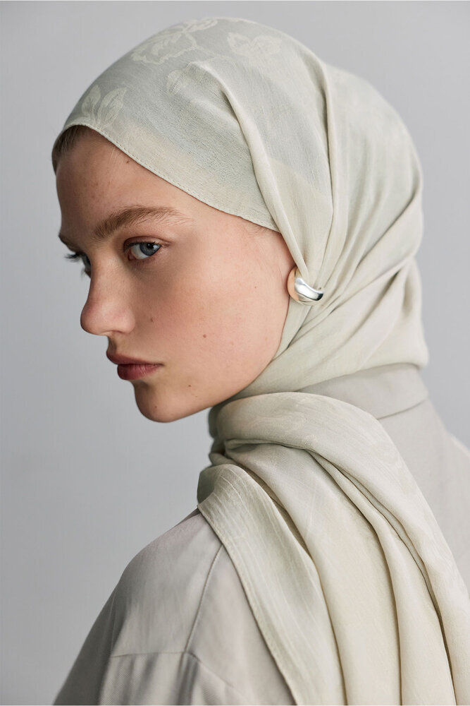 BE BLUE - TAŞ ROSE MAT JAKARLI ŞAL