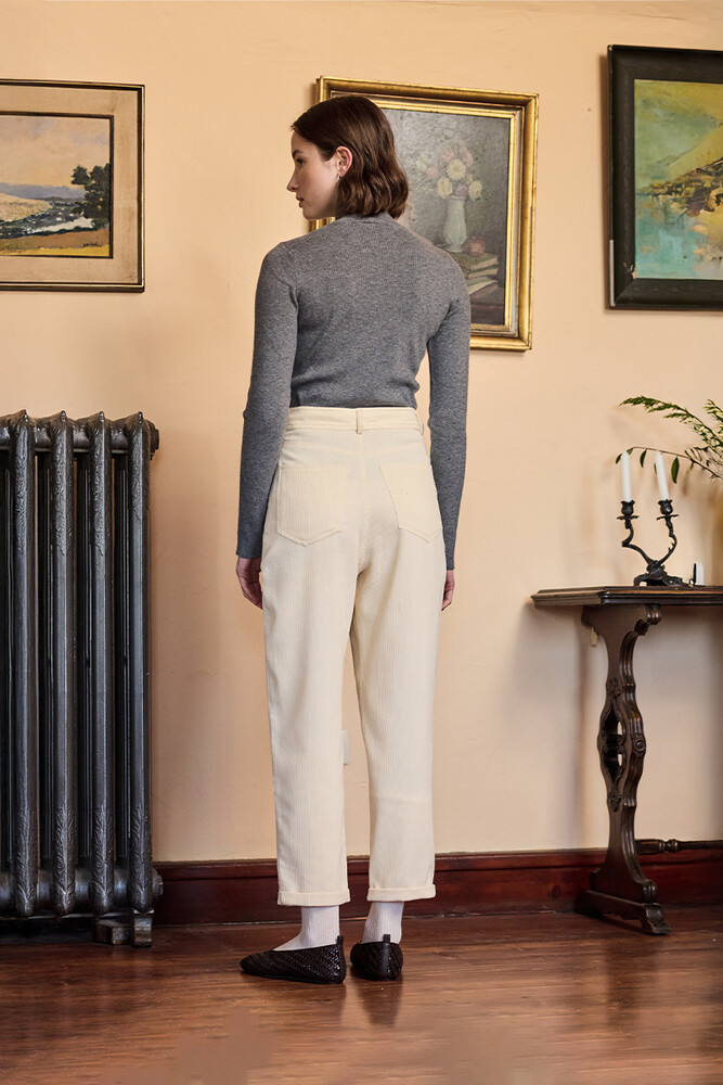 BE BLUE - VANİLYA KADİFE BİNİCİ PANTOLON