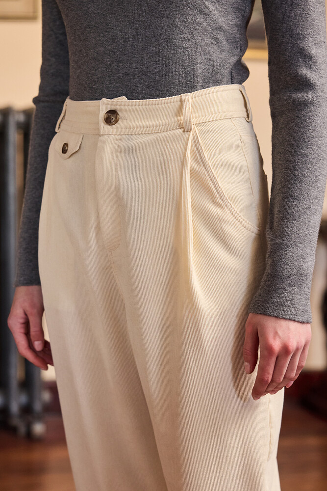 BE BLUE - VANİLYA KADİFE BİNİCİ PANTOLON