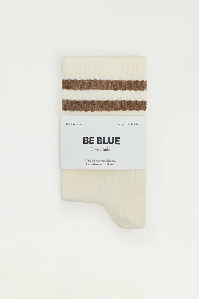 BE BLUE - VİZON ÇİZGİ DETAYLI ÇORAP