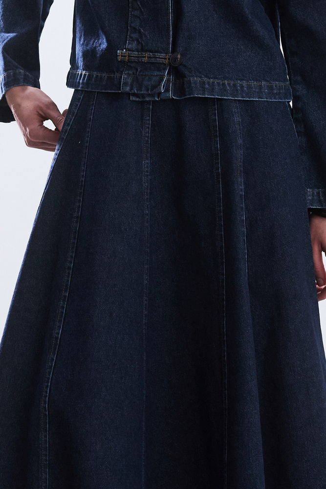 BE BLUE - VOLANLI DENİM ETEK