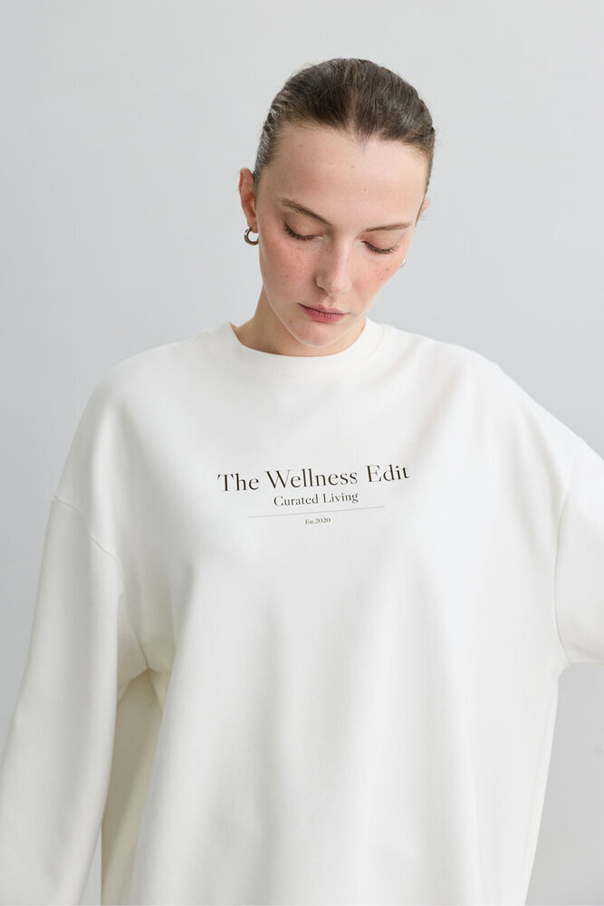 WELLNESS EDIT UZUN KOLLU T-SHIRT - Thumbnail