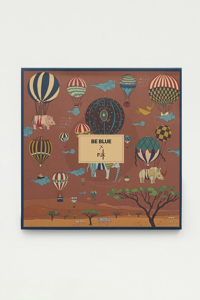 BE BLUE - ZEPHYR SOĞAN KABUĞU DESENLİ EŞARP